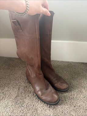 Nine West Brown Leather Boots